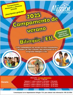 2025 Bilingual/ESL Summer Camp
